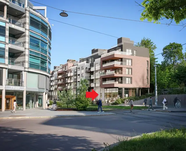 Thune/Skøyen – hjørnelokale med svært god eksponering til salgs – Skøyen · Prinsessealléen 2P